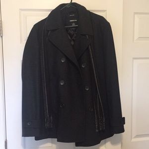 Claiborne Wool Blend Peacoat